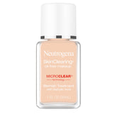 Neutrogena SkinClearing Foundation Nude40, bote, cobertura natural y suave para piel propensa al acné.