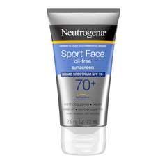 Protector solar facial Neutrogena Sport SPF70 en envase portátil para protección diaria al aire libre