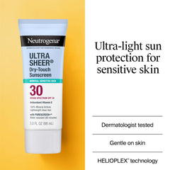 Neutrogena Ultra Sheer Mineral textura seca, acabado mate sin brillo