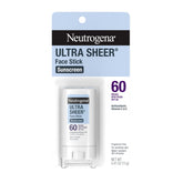 Neutrogena Ultra Sheer barra SPF 60 protege la piel de la cara con acabado invisible