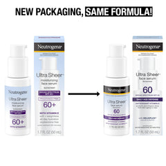 Neutrogena Ultra Sheer: textura serum ligera que se absorbe rápidamente