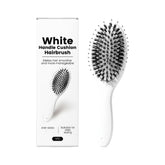 Nevecen boar bristle brush paddle close-up for detangling and salon shine.