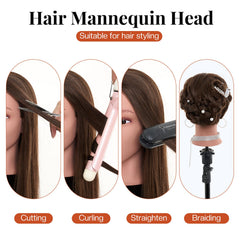 Neverland mannequin head neck design accommodates chokers and accessories.