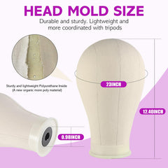 Neverland Wig Head Tripod Stand keeps the mannequin steady during styling