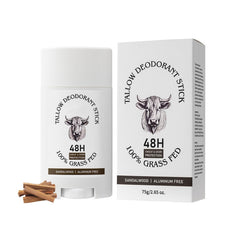 New Cover: empaque del desodorante de sebo de res con aroma a sándalo para uso diario
