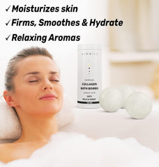 New Miuz bomba de baño avena leche miel, aroma relajante para la noche.