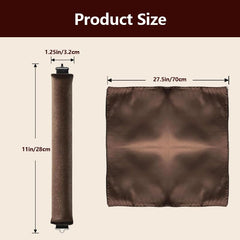 NEW NOAM satin scarf wrap secures comfortable wear during sleep.