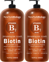 New York Biology Biotin Shampoo bottle pour for a fuller-looking hair.