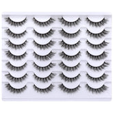 Newcally Cat Eye Lashes with 12mm length for a subtle cat-eye.