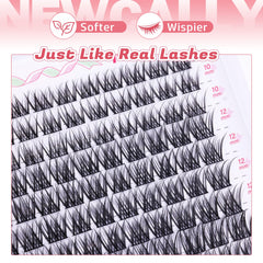 Newcally Curved lash band close-up highlights fit and comfort