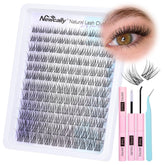 Newcally lash clusters kit wispy 3D for natural at-home enhancement