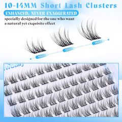 Newcally lash clusters packaging showcasing easy-at-home styling for beginners