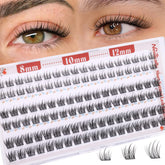 Newcally natural lash clusters 8-12mm for lightweight daily enhancement.