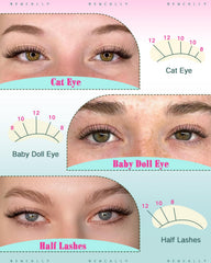 Newcally short lash clusters 12mm for diffused volume without heaviness