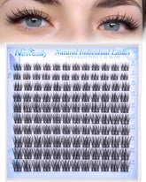 Newcally short lash clusters 8mm provide subtle lift for everyday looks.