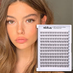 Newcally soft silk fiber lashes provide lightweight comfort all day.