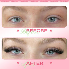 Newcally Soft lightweight fiber lashes resemble real lashes