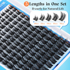 Newcally ultra-thin lash band for precise, comfortable wear.