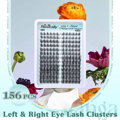 Newcally Wispy Lash Clusters during application demonstrates beginner-friendly ease.