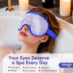 NEWGO mascarilla ocular con correa de ajuste para usar con comodidad.