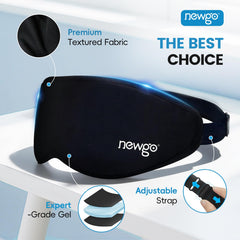 NEWGO mascarilla ocular suave para uso prolongado y relajación