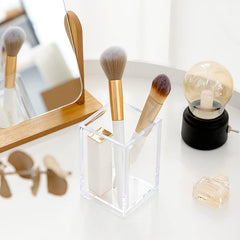 Newkita desktop organizer clear acrylic keeps office supplies visible and clutter-free