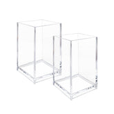 Newkita clear acrylic pencil holder 2pack for organized desk and easy access
