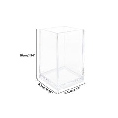 Newkita clear makeup brush holder keeping brushes within reach and neatly stored.