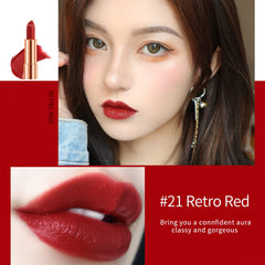Newvenper barra de labios mate tono burgundia para looks nocturnos