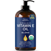 Nexon Botanics Vitamin E oil blend in amber bottle for skin nourishment and protection