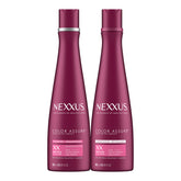 Nexxus Color Assure shampoo bottle highlighting color protection for vibrant color.