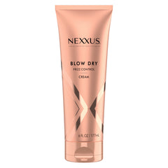 Nexxus Crema para Secado con control del frizz, botella mostrada para estilo suave.