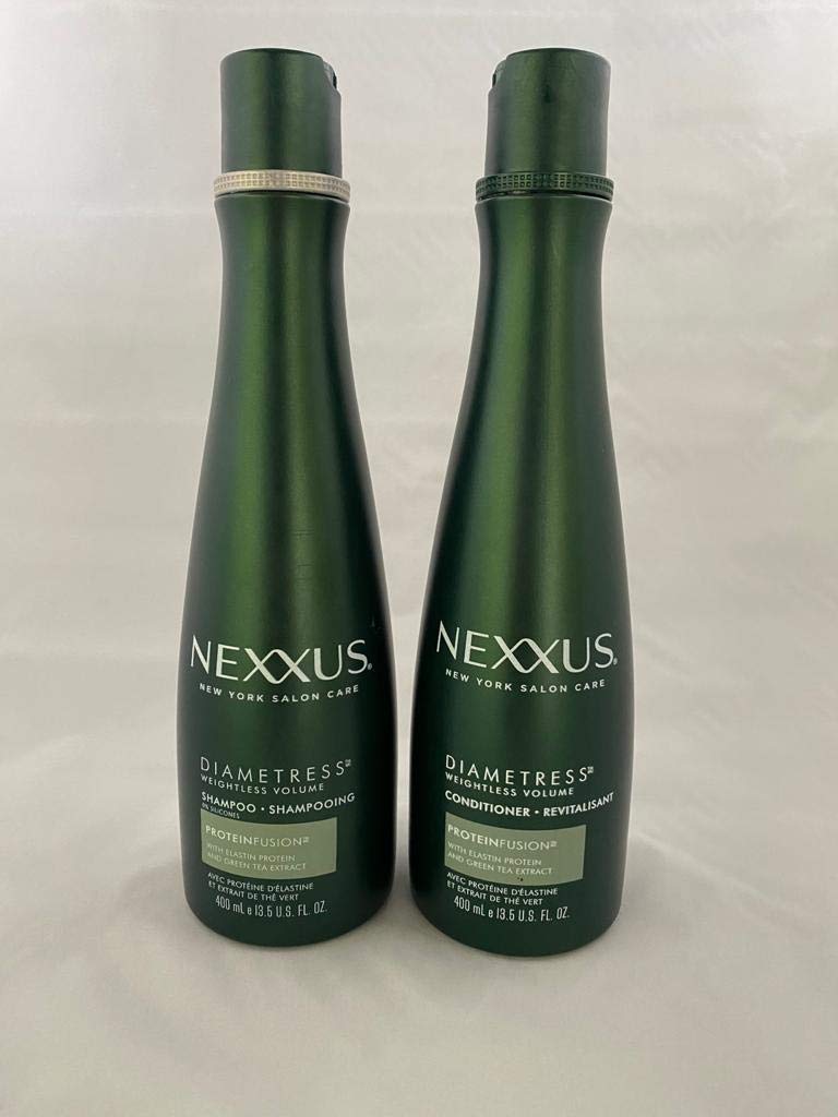 Nexxus Diametress Rebalancing Shampoo bottle for thicker-looking hair and added body