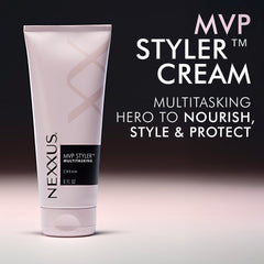Nexxus MVP Styler aplicada con secador para estilo rápido