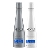 Nexxus Therappe shampoo bottle showing hydrating formula for 24-hour moisture