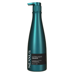 Nexxus Ultralight Smooth Conditioner botella, cabello suave y sin frizz en humedad.