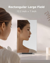 NEZZOE mirror with adjustable angle for easy grooming tasks.