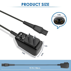 NFGEKT 15V charger side view with compact profile for easy storage.