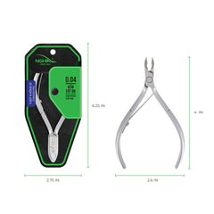 NGHIA Cuticle Nipper D-04 JAW 14 side view highlighting the curved handle