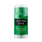 NHIYQF face and body glitter stick in green adds shimmer for festivals.