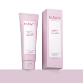NIAWIT Firming Smoothing bottle closeup shows quick absorption for daily use.
