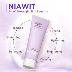 NIAWIT cream texture showcases fast-absorbing formula without greasiness.
