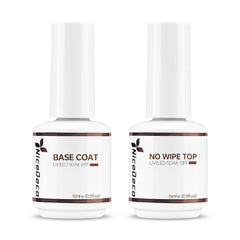 Nicedeco HEMA-free base coat bottle improving adhesion for gel nails.