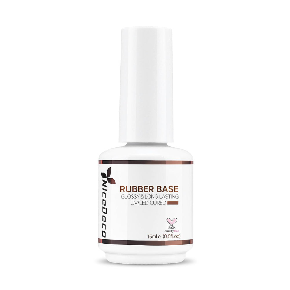 Nicedeco Rubber Base Coat bottle provides a smooth foundation.