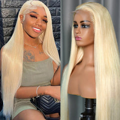 Nicele Ann 30-inch lace front wig front view, natural-looking hairline.