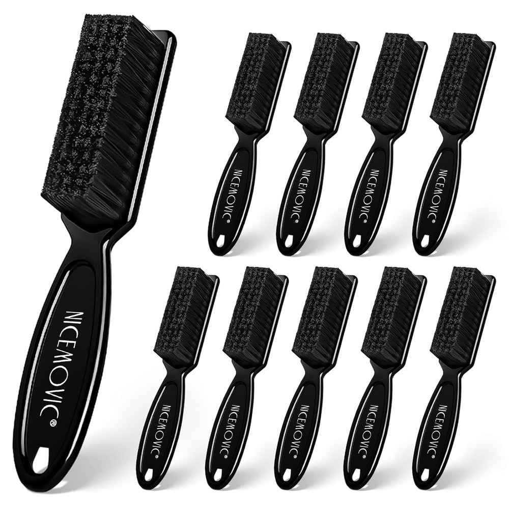 NICEMOVIC barber clipper brushes close-up of nylon bristles for blade cleaning