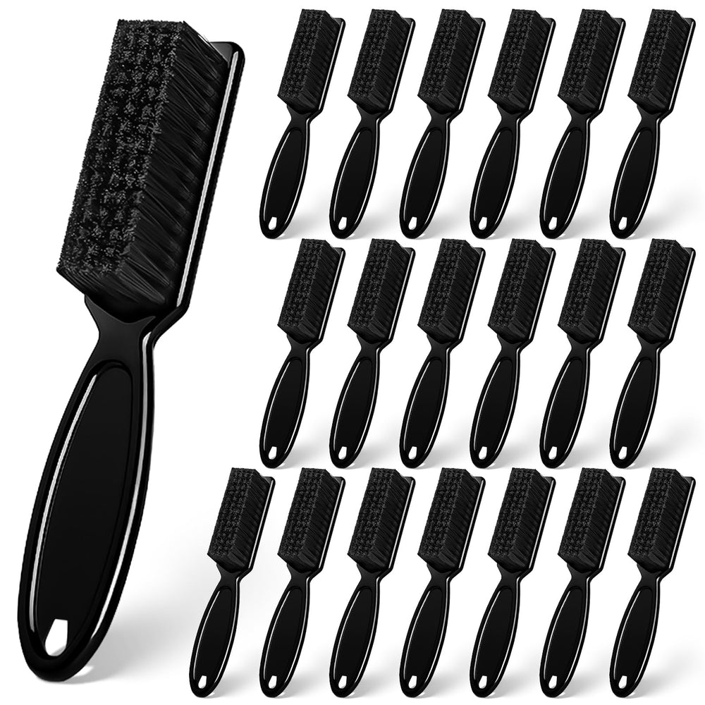 Nicemovic barber cleaning brush with plastic handle and nylon bristles for precise blade cleaning