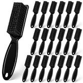 Nicemovic barber cleaning brush with plastic handle and nylon bristles for precise blade cleaning