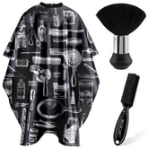 Nicemovic hair cutting cape with soft nylon fabric for comfortable wear.