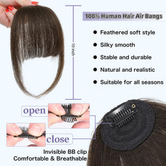 Niceone Hair feathered fringe ready for curling or straightening